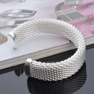 Creative Design Sterling Net Bracelet