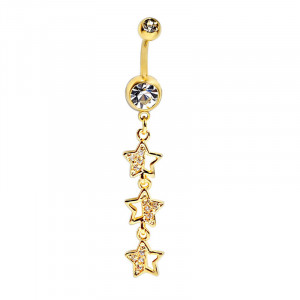 Stars String Belly Ring Golden And Silver Available