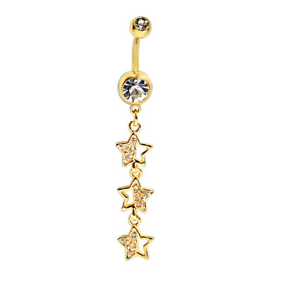 Stars String Belly Ring Golden And Silver Available